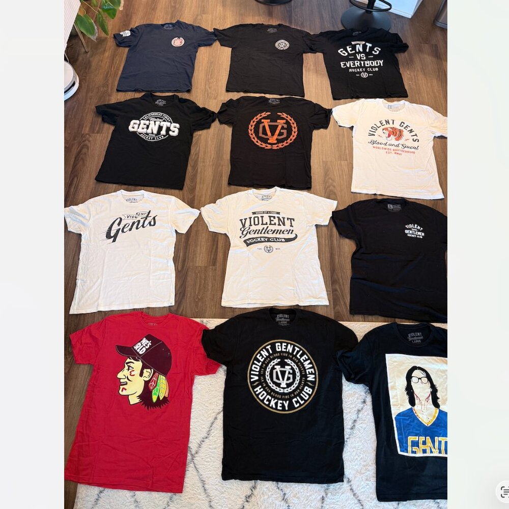 BUNDLE! 12 Violent Gentlemen Hockey Club T-Shirts